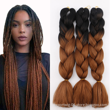 Wholesale Crochet Yaki Jumbo Braid Synthetic Braiding Hair Ez Pre Stretched Expression Braiding Hair Bulk